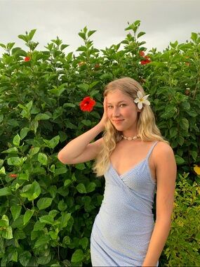 Brandy Melville Light Blue Midi Dress